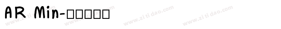 AR Min字体转换